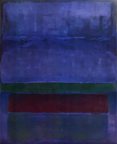 Blauw, Groen, en Brown, 1952 van Mark Rothko