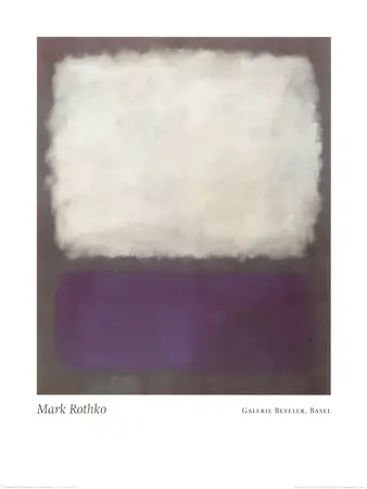 Blå og grå Mark Rothko Print