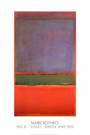 No. 6 (Violet, grøn og rød) Mark Rothko Prints