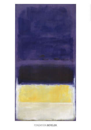 Untitled (Blue, Dark Blue, Yellow) Mark Rothko Prints