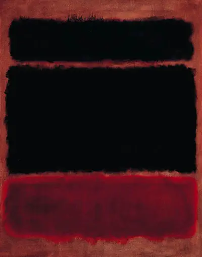 Black in Deep Red Mark Rothko