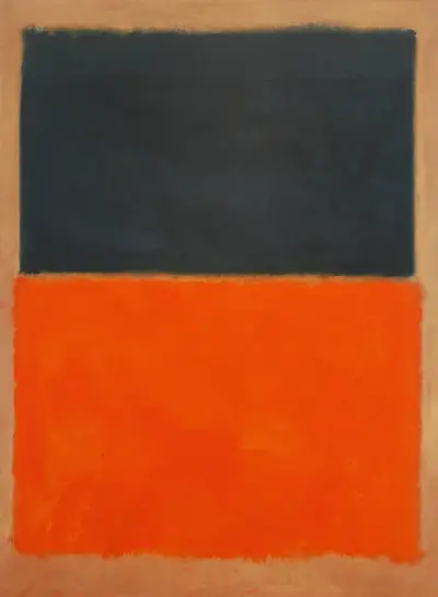 Green and Tangerine on Red Mark Rothko