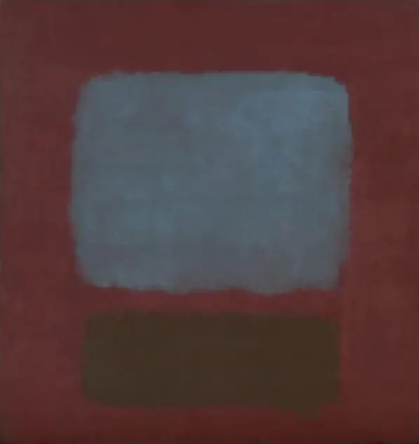 No. 37/No. 19 (Slate Blue and Brown on Plum), Nr. 37/Nr. 19 (Schieferblau und Braun auf Pflaume), 1958 Mark Rothko