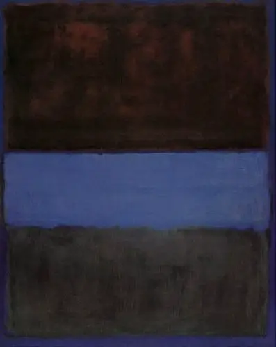 No. 61 (Brown Blue Brown on Blue) 1953 Mark Rothko