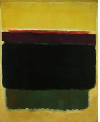 Untitled (with Yellow, Brown and Green) by Mark Rothko