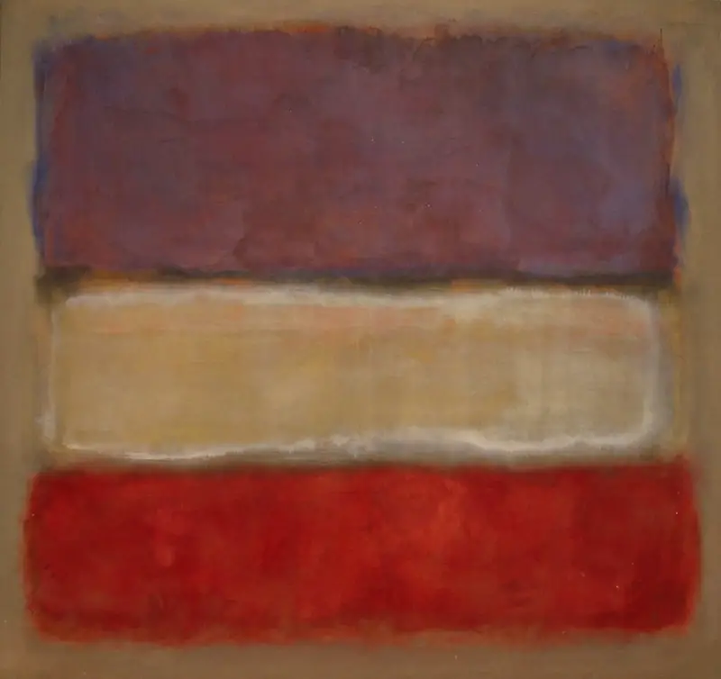 Untitled Purple, White and Red Mark Rothko